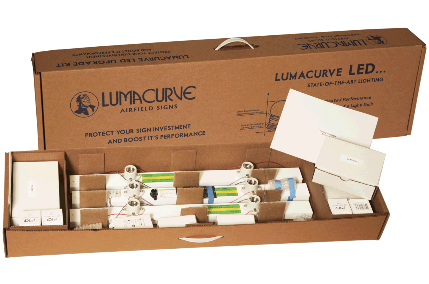 Lumacurve Airfield Signs